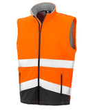 Result Safe-Guard Hi Vis Softshell Bodywarmer Jacket (R451X)